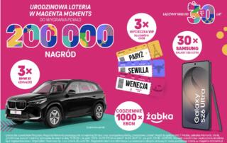 Świętuj 30 lat T-Mobile i wygrywaj każdego dnia w Urodzinowej Loterii Magenta Moments