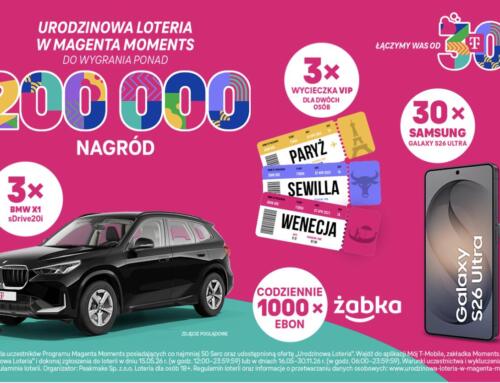 Świętuj 30 lat T-Mobile i wygrywaj każdego dnia w Urodzinowej Loterii Magenta Moments