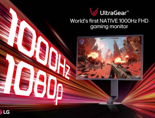 LG ELECTRONICS prezentuje pierwszy na świecie monitor gamingowy Full HD z natywną częstotliwością odświeżania 1000 Hz