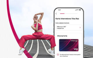 Bank Millennium wprowadza internetową kartę Visa Raz – nowy standard bezpieczeństwa płatności online