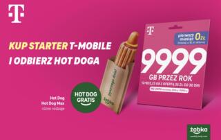 Starter T-Mobile z pierwszym miesiącem za 0 zł, a do tego hot dog gratis w sklepie Żabka