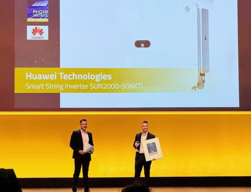 Falownik Huawei Smart String o mocy 506 kW zdobył nagrodę „The Smarter E AWARD” podczas targów Intersolar Europe 2026